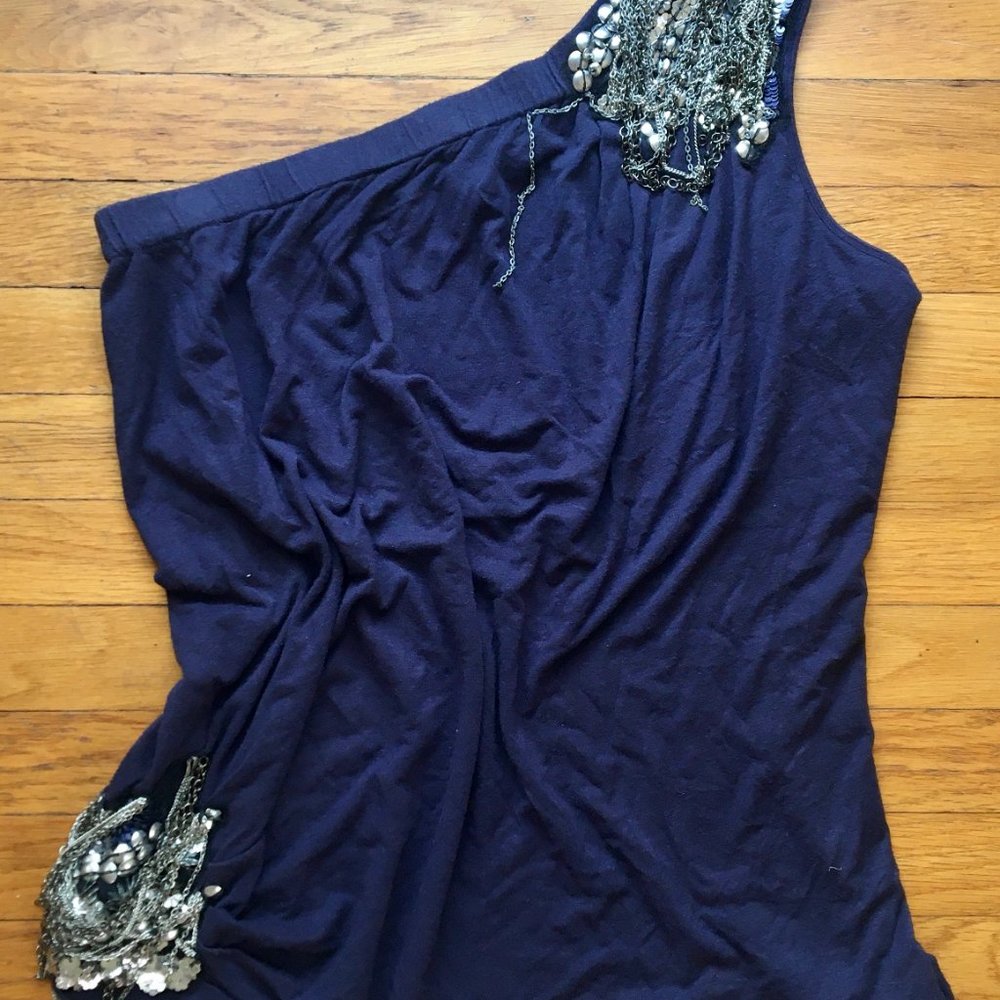 Cecilia de Bucourt One Shoulder Detail Top S